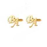 DIY custom French men's cufflinks with English letters cufflinks - V.I.P Digital Presence
