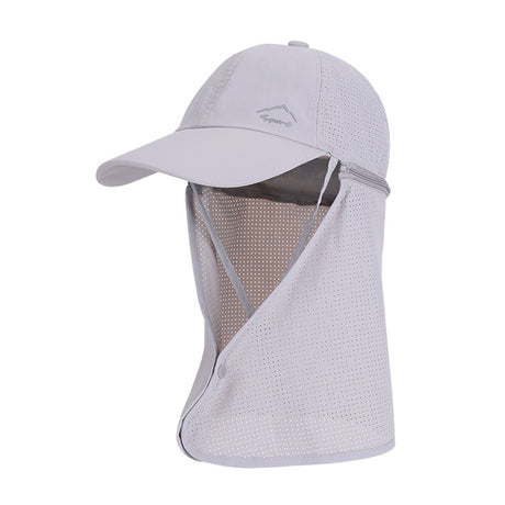 1pc Summer Baseball Cap with Detachable 360° Neck Sun Flap. For men, hiking, fishing, outdoor. - V.I.P Digital Presence