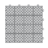 12 x 12 inch gray interlocking deck tiles, plastic waterproof, weighing up to 6613 pounds, with a rose pattern pack of 12 - V.I.P Digital Presence