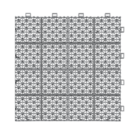 12 x 12 inch gray interlocking deck tiles, plastic waterproof, weighing up to 6613 pounds, with a rose pattern pack of 12 - V.I.P Digital Presence