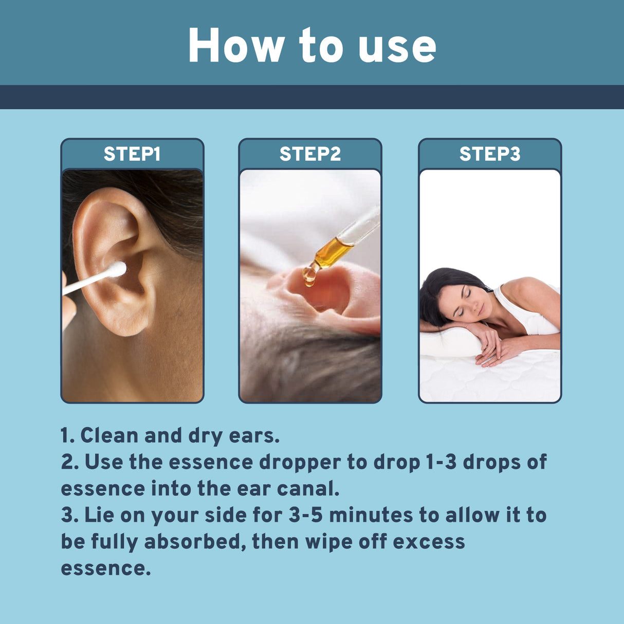 Ear Care Serum, Relieve Dizziness Tinnitus Back Ear Pain Ear Hearing Discomfort Clean Earwax Ear Drops - V.I.P Digital Presence