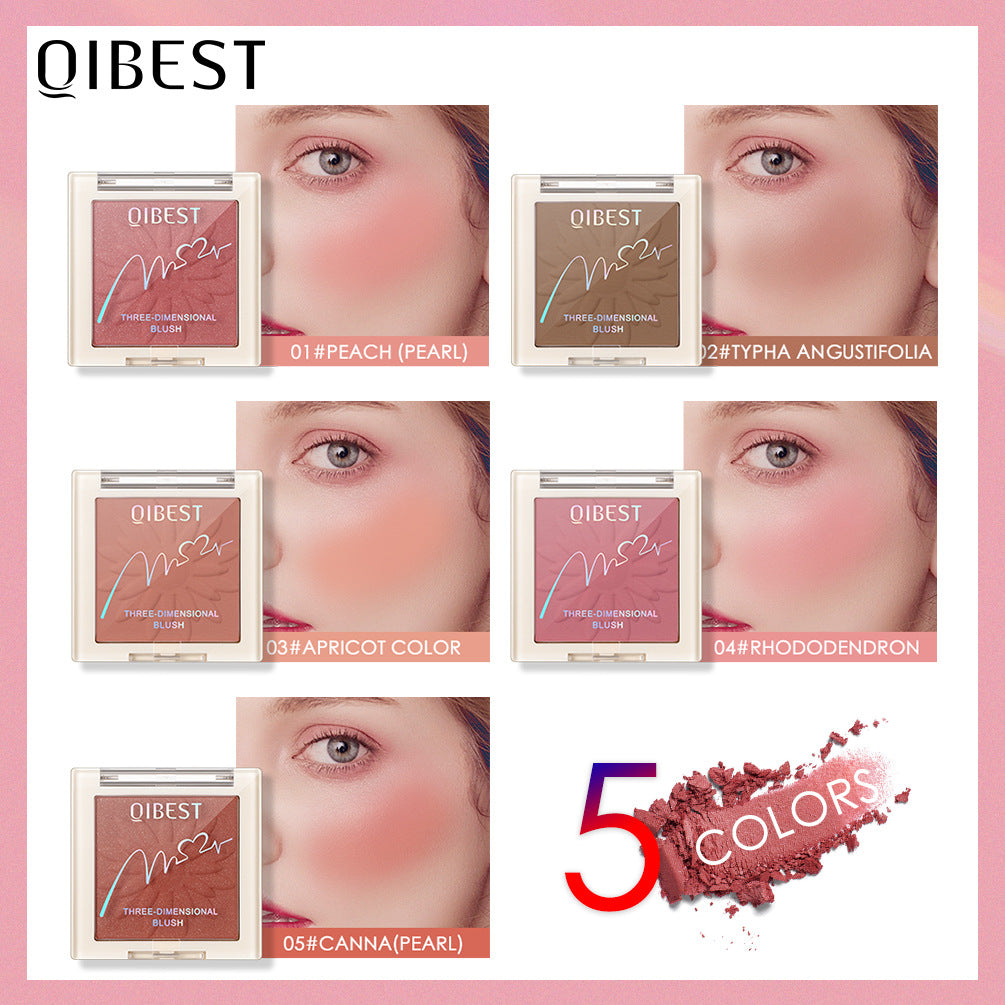 QIBEST Blush Powder Natural Repairing One Rouge Powder Is Not Easy To Take Off Makeup Matte Pearlescent Blush Powder - V.I.P Digital Presence