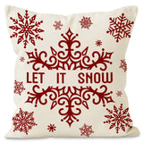 Christmas red ball pillow cover Christmas holiday themed home decoration pillowcase linen waist pillow - V.I.P Digital Presence