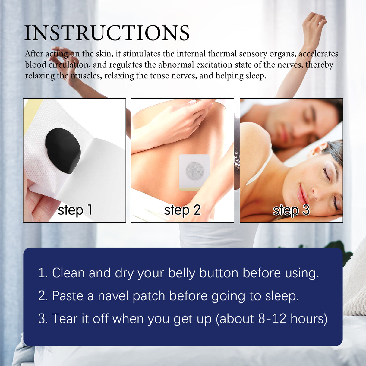 Sleep Aid Patch, Body Relief Staying Up Late To Improve Sleep Decompression Acupoint Health Care Patch - V.I.P Digital Presence