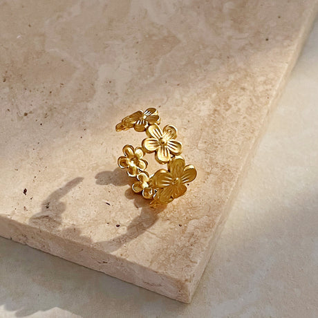 European and American Fashion INS Style Flower Ring Open Ring - V.I.P Digital Presence