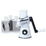 5-in-1 Cheese Grater: Gourmet, Rotary with Hand Crank, 10 Blades (3 Blades-C), for Cheese & Vegetable Slicing. - V.I.P Digital Presence