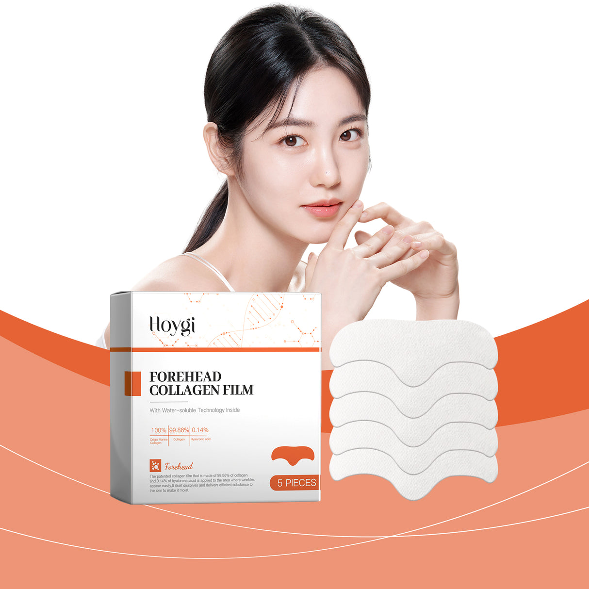 Hydrolyzed Collagen Patch Moisturizing, Firming, Whitening, Moisturizing And Lifting Forehead Patch