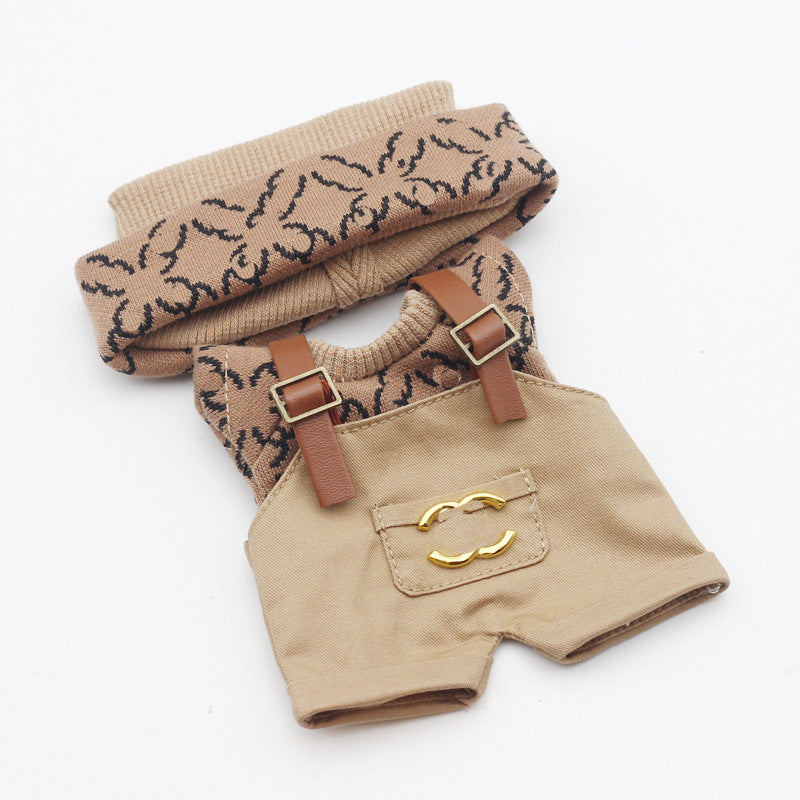 Caja sorpresa Labubu de 17 cm de primera y segunda generación, ropa para muñeca llorona de algodón de 10 cm, gorro estampado de punto