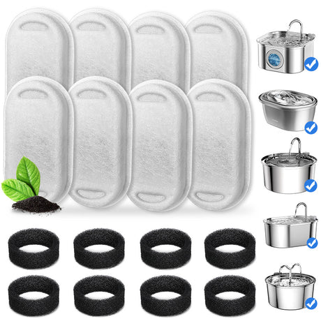 Stainless Steel Pet Water Fountain Track Filter Core and Filter Cotton for Efficient Water Purification PETLIBRO Filter Core - V.I.P Digital Presence