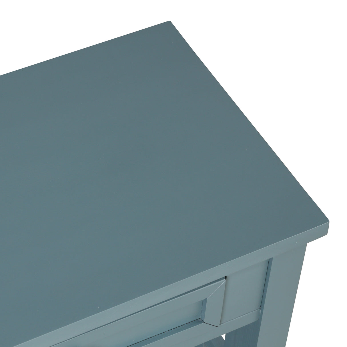 36'' Farmhouse Pine Wood Console Table Entry Sofa Table with 4 Drawers & 1 Storage Shelf ( Blue) - V.I.P Digital Presence