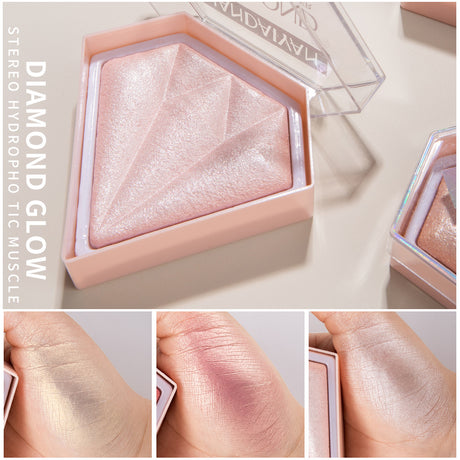 Diamond Highlighter Powder Brighten Skin Tone Repair Glitter Powder Nose Shadow Modification Stereo Brightening - V.I.P Digital Presence