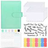 A6 Loose-Leaf Binder Budget Book Macaron Notebook Leather PU Loose-Leaf Book Cash Budget Handbook - V.I.P Digital Presence
