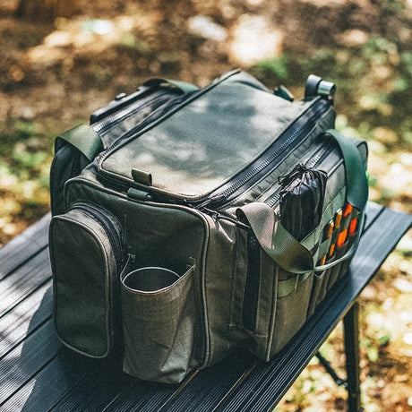 Outdoor camping picnic bag outdoor tableware storage tactical compartment sundries portable shoulder bag - V.I.P Digital Presence