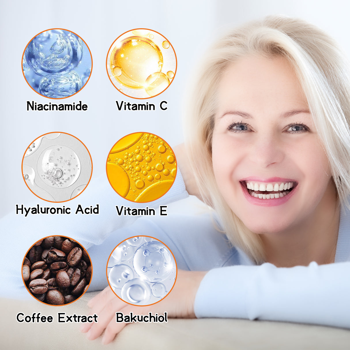 Anti-Aging Whitening Vitamin C Essence, Reduces Facial Fine Lines And Wrinkles, Firming Skin And Hydrating Essence