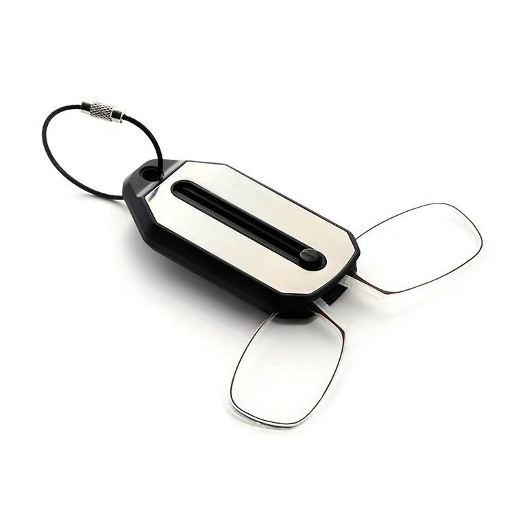 Nose clip presbyopic glasses keychain ultra lightweight carrying elderly glasses wallet glasses reading glasses - V.I.P Digital Presence