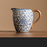 Kung Fu tea set blue and white lotus tea pot fair cup tea can ceramic lid bowl - V.I.P Digital Presence