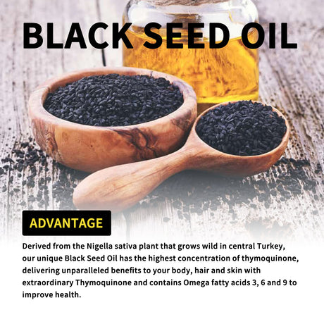Black Seed Oil Essence To Improve Dry Hair, Nourish And Repair Damaged Hair And Prevent Hair Loss - V.I.P Digital Presence