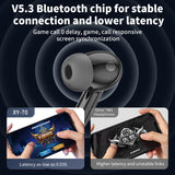 TWS in ear Bluetooth earphones ANC+ENC noise cancelling HIFI low latency heavy bass sports gaming earphones - V.I.P Digital Presence