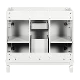 36'' Bathroom Vanity without Top Sink Cabinet only Modern Bathroom Storage Cabinet with 2 Soft Closing Doors and 2 Drawers - V.I.P Digital Presence