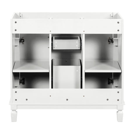 36'' Bathroom Vanity without Top Sink Cabinet only Modern Bathroom Storage Cabinet with 2 Soft Closing Doors and 2 Drawers - V.I.P Digital Presence