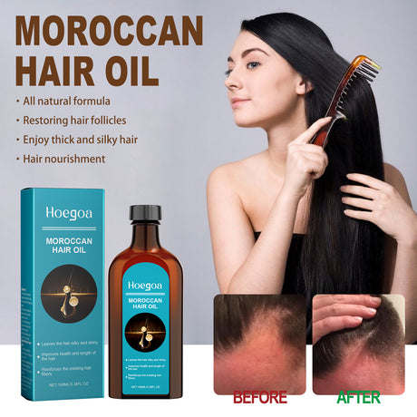 Moroccan Hair Oil, Leave-In Hair Care Serum For Split Ends And Dry Hair Without Greasy Scent - V.I.P Digital Presence