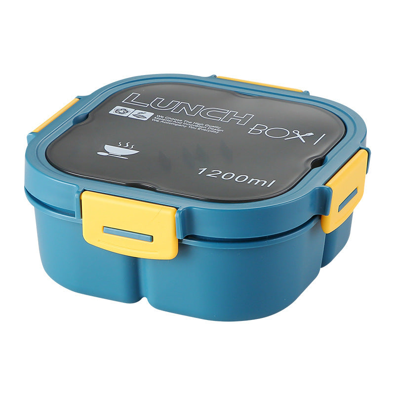 Classic simple microwaveable portable salad box lunch box with cutlery - V.I.P Digital Presence