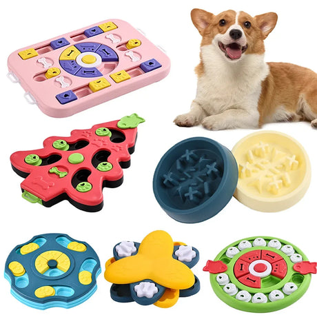 Dog Puzzle Toys Slow Feeder Interactive Increase Puppy IQ Food Dispenser Slowly Eating NonSlip Bowl Pet Cat Dogs Training Game - V.I.P Digital Presence