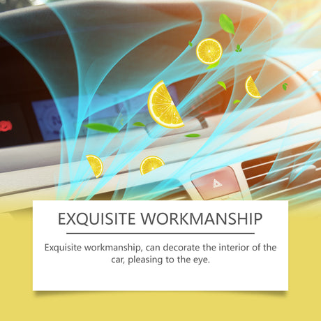Lemon Fragrance Car Solid Balm, Car Air Fresh Light Fragrance Portable Car Balm - V.I.P Digital Presence