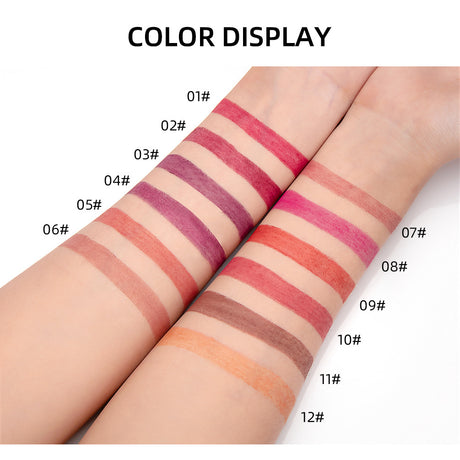 NICEFACE 12 Color Lip Liner Nude Color Modification Is Not Easy To Fade Lip Liner Matte Velvet Lipstick Lip Pencil - V.I.P Digital Presence