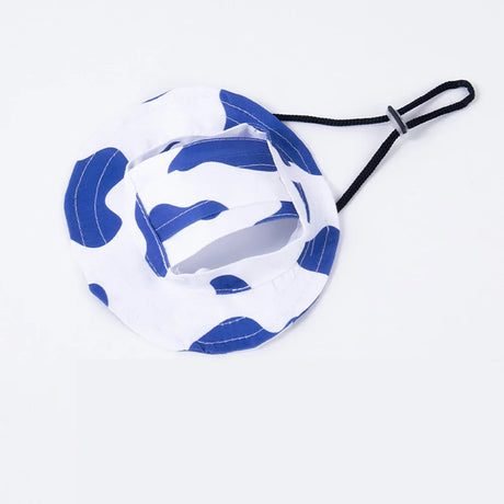 Fashion Dog Hat Adjustable Pet Bucket Hats with Ear Holes Summer Outdoor Round Brim Sun Hat for Samll Dogs Cats Pet Supplies - V.I.P Digital Presence