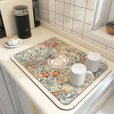 Kitchen Countertop Technology Cloth Drainage Pad Coffee Table Tableware Bowl Plate Cup Drying Pad Washable Insulation Pad - V.I.P Digital Presence