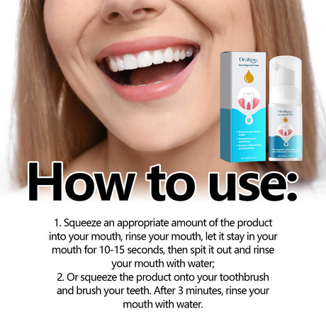 oralhoe Gum Regrowth Foam, Clean Teeth Tartar Care Gums Clean Teeth Anti-Moth Fresh Breath Mousse - V.I.P Digital Presence