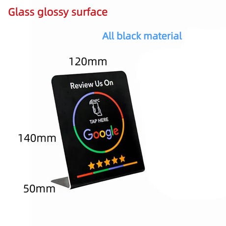 Google comment card NFC standing card NTAG213URL written into Apple Android phone touch NFC review card - V.I.P Digital Presence