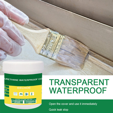 EELHOE Transparent Waterproof Glue Exterior Wall Bathroom Toilet Floor Tile Waterproof Material Waterproof Glue Gift Brush - V.I.P Digital Presence