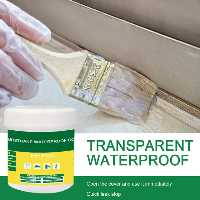 EELHOE Transparent Waterproof Glue Exterior Wall Bathroom Toilet Floor Tile Waterproof Material Waterproof Glue Gift Brush - V.I.P Digital Presence