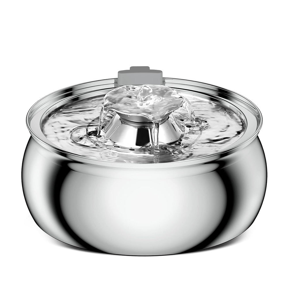 Stainless Steel Smart Pet Water Dispenser with Automatic Circulation and Filtration, Large Capacity Feeder for Cats and Dogs - V.I.P Digital Presence