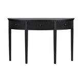 U-Style Distinctive Features of Pine Veneer Console Table with Vertical Stripe Drawer Fronts and Four Legs - V.I.P Digital Presence