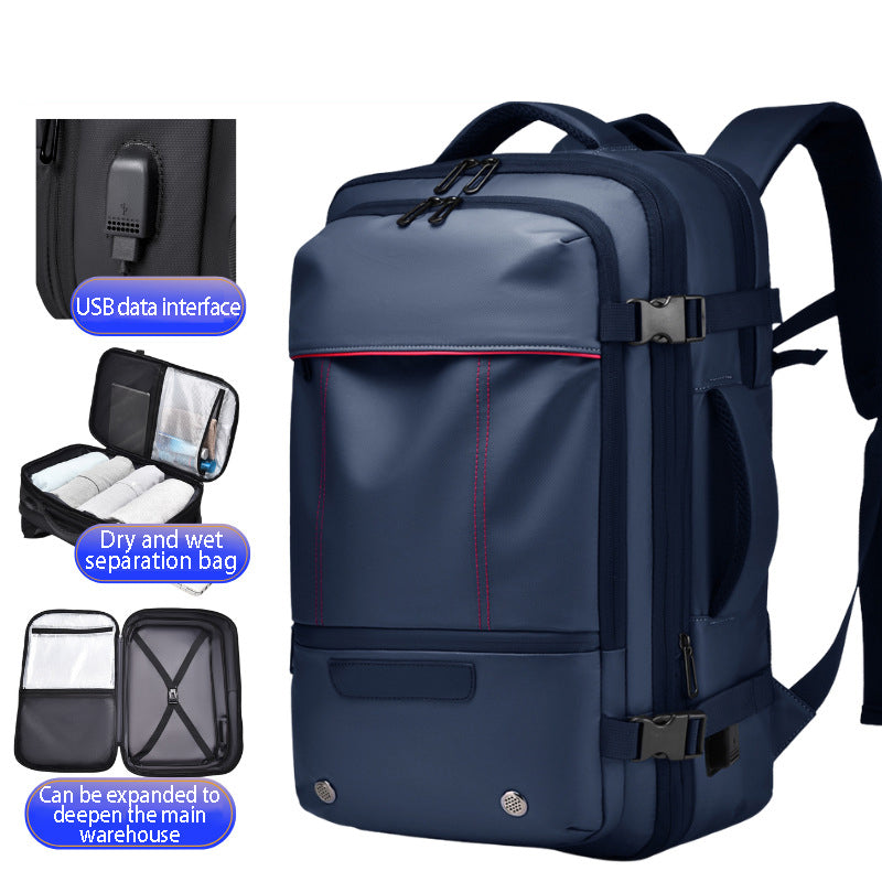 Men's Backpack Business Travel Backpack Large Capacity Expansion Multifunctional Vacuum Compression Backpack for Men - V.I.P Digital Presence