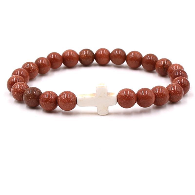 Fashion bead jewelry cross bracelet - V.I.P Digital Presence