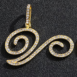 Hip hop accessories grass letter pendant melon seed buckle Cuban chain accessory - V.I.P Digital Presence