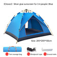 Quick-Deploy Green/White Outdoor Tent, Comfortably Accommodating 3-4 People on Camping Trips - V.I.P Digital Presence