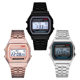 Sports children's electronic steel strip night light alarm clock steel strip watch multi-color electronic watch - V.I.P Digital Presence