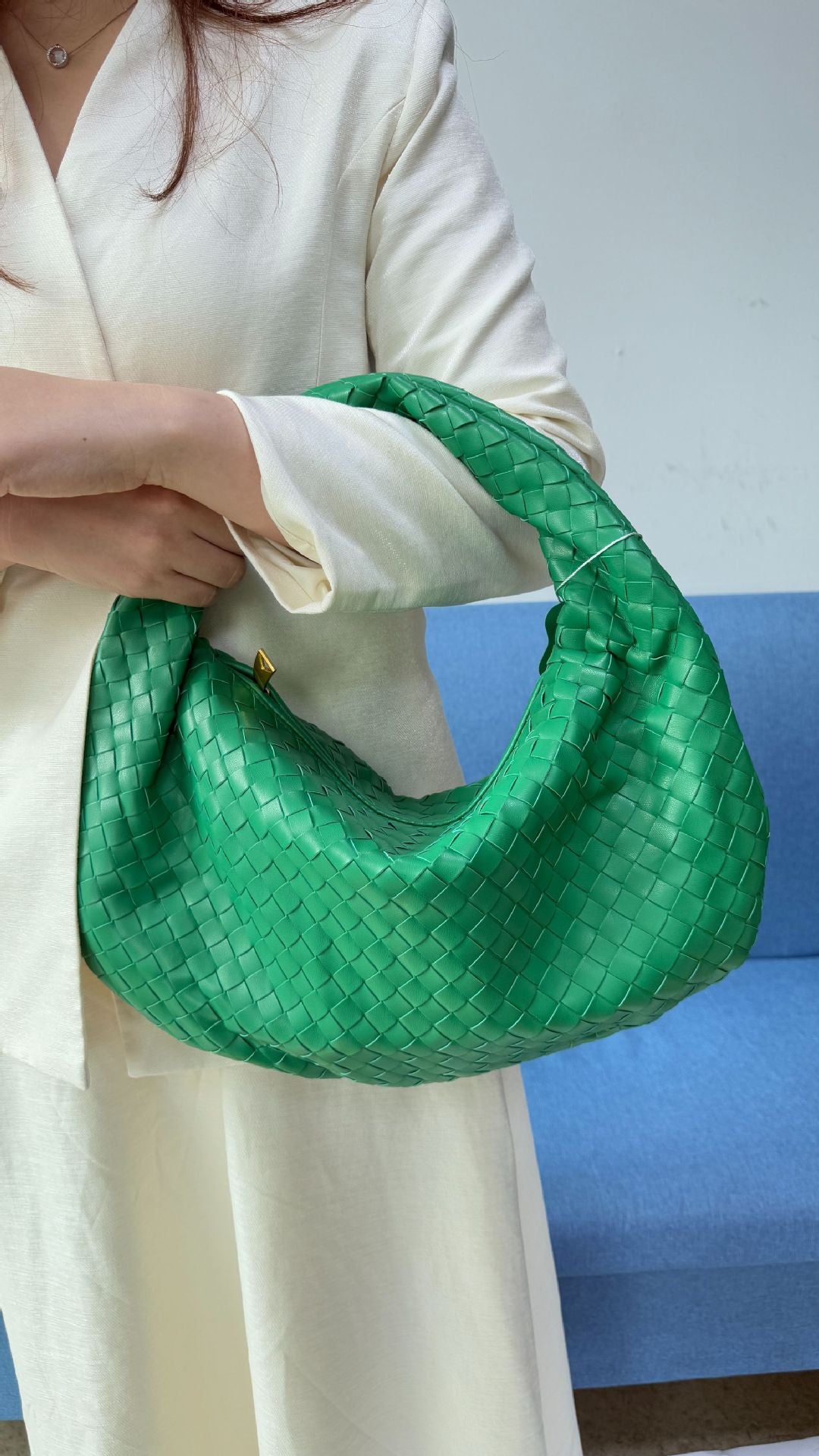 Large size women's woven bag large capacity hand-held armpit bag women's bag - V.I.P Digital Presence