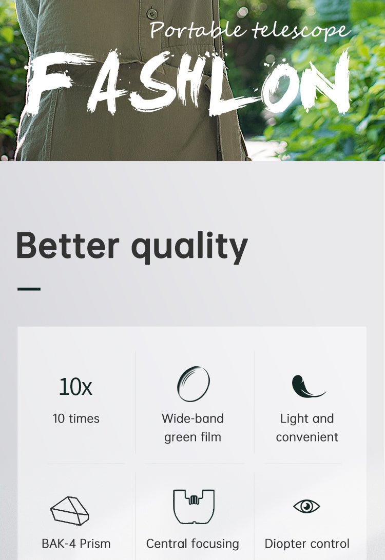 Concert telescope small mini portable special mobile phone for watching dramas high-power high-definition night vision professio - V.I.P Digital Presence