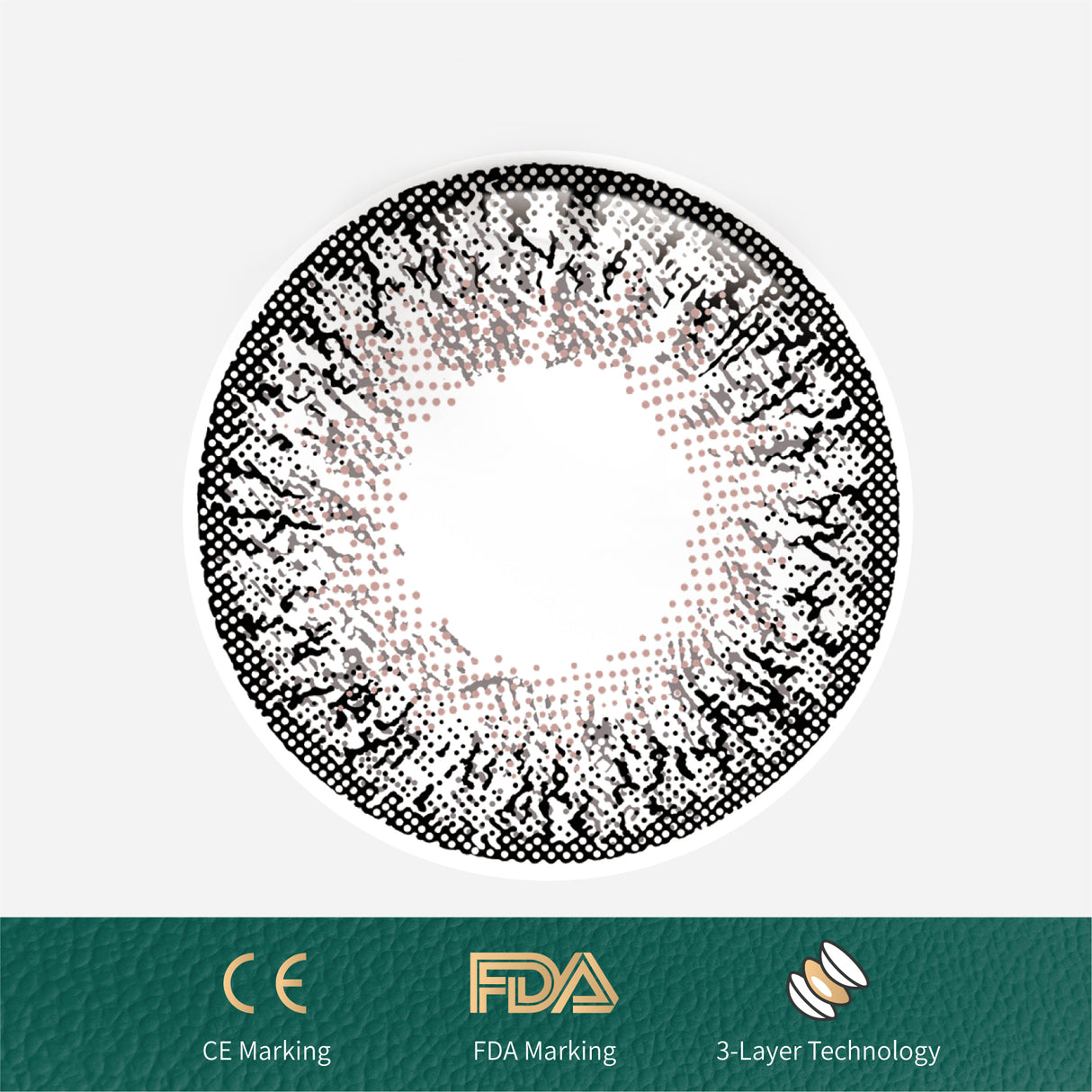 1Pcs FDA Certificate Eyes Beautiful Pupil Colorful Girl Cosplay Contact Lenses Pink (0-600°) - V.I.P Digital Presence