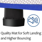 55'' Toddlers Trampoline with Safety Enclosure Net and Balls, Indoor Outdoor Mini Trampoline for Kids - V.I.P Digital Presence