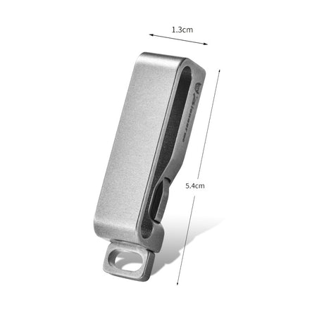 Titanium Waist Belt Buckle & Keychain. Portable EDC Outdoor Tool - V.I.P Digital Presence