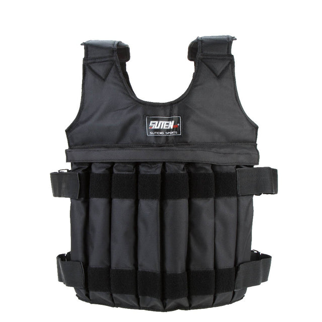 SUTEN 20kg/50kg Loading Weighted Vest For Boxing Training Workout Fitness Equipment Adjustable Waistcoat Jacket Sand Clothing - V.I.P Digital Presence