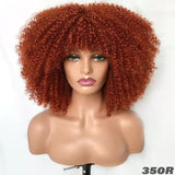 Female Hair African Small Curly Hair Explosion Head Black Chemical Fiber Wig Full Head Set - V.I.P Digital Presence