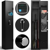 5 gun safes with 3 pistol pockets, quick access biometric adjustable heavy-duty gun rack mounted gun safes - V.I.P Digital Presence